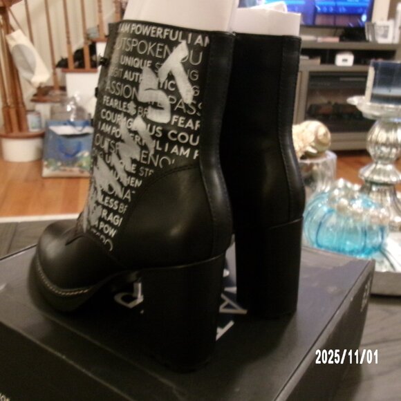 NEW PERSONALIZED Naturalizer Womens Callie Power Lace Up Ankle Boots Black 8.5 M - Picture 7 of 7